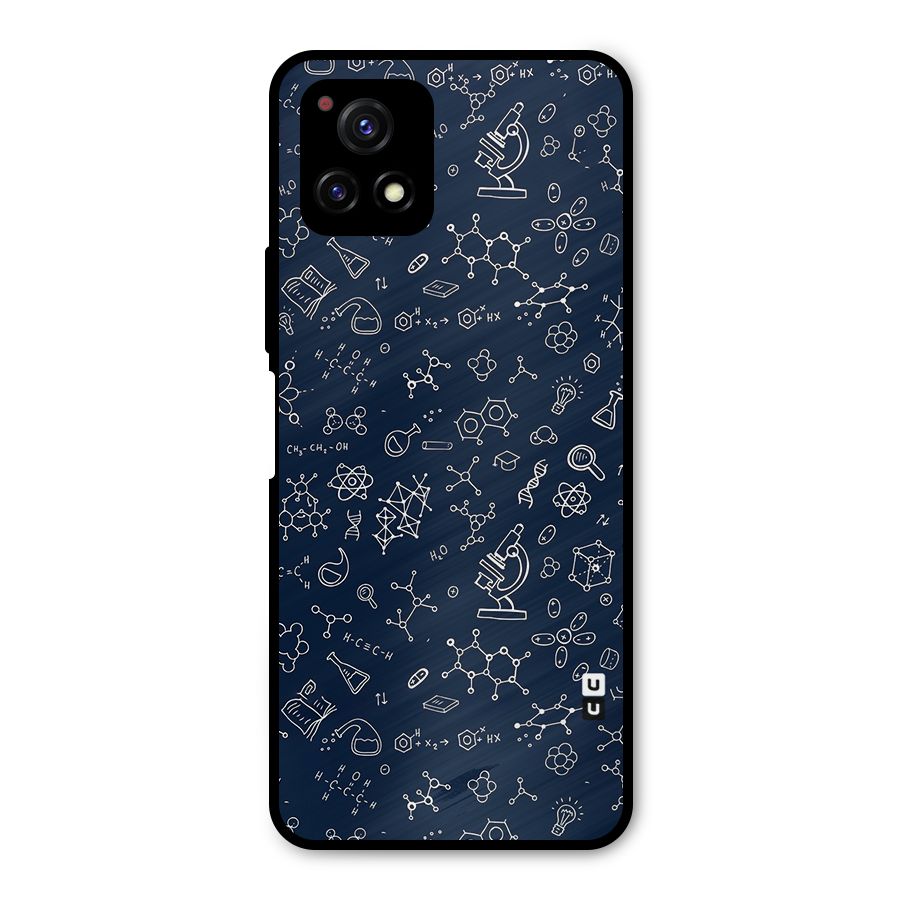 Chemistry Doodle Art Metal Back Case for Vivo Y72 5G