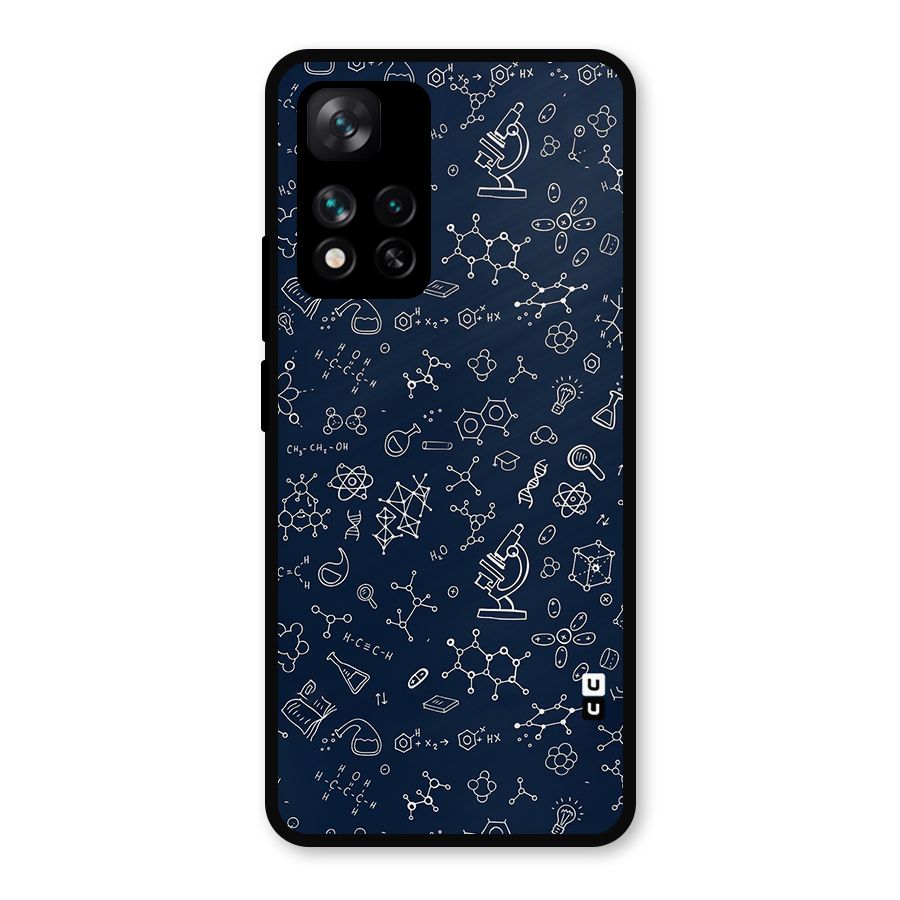 Chemistry Doodle Art Metal Back Case for Xiaomi 11i Hypercharge 5G