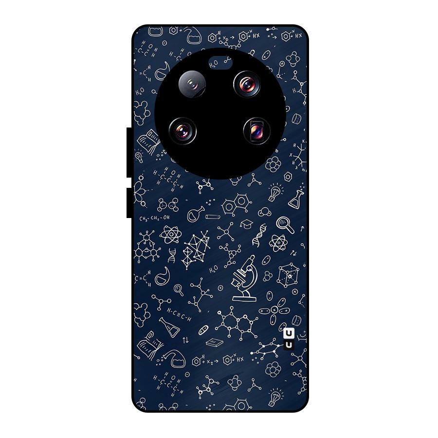 Chemistry Doodle Art Metal Back Case for Xiaomi 13 Ultra