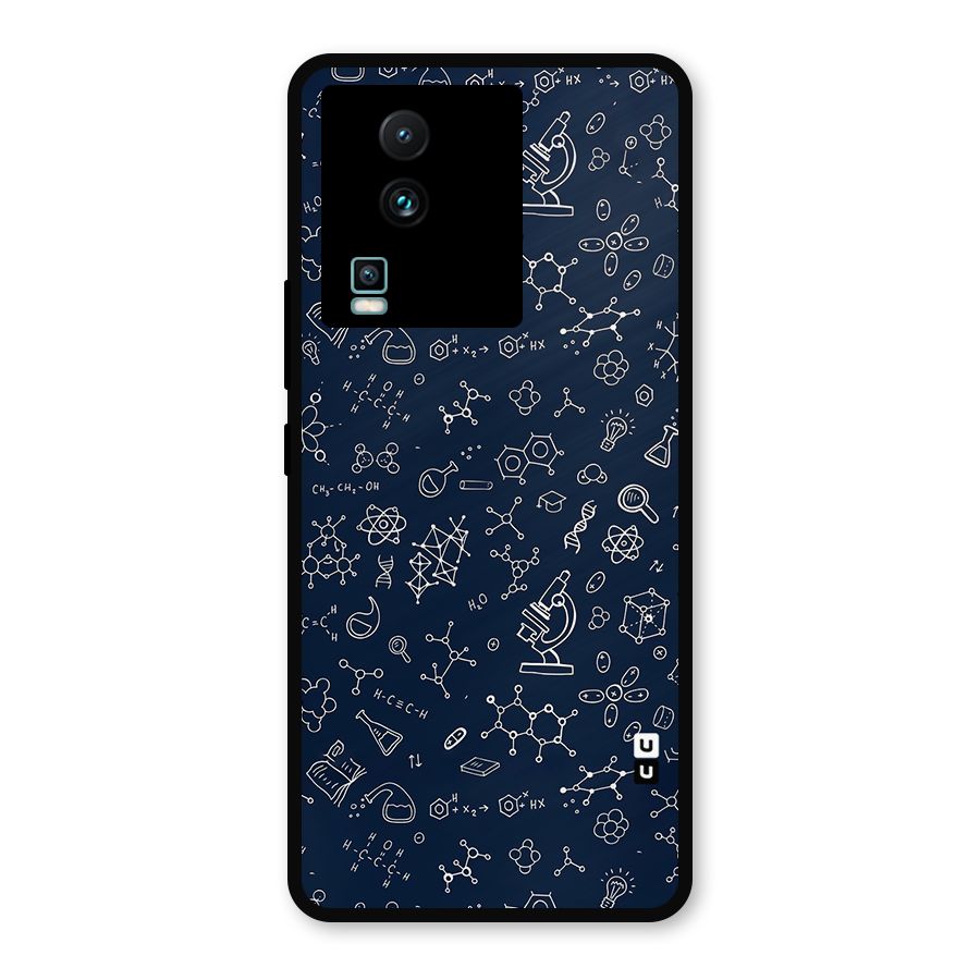 Chemistry Doodle Art Metal Back Case for iQOO Neo 7 Pro