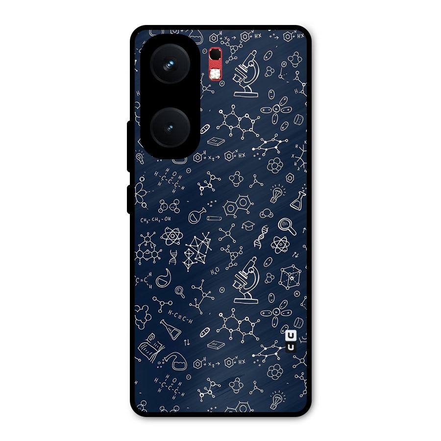 Chemistry Doodle Art Metal Back Case for iQOO Neo 9 Pro