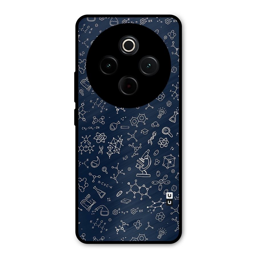 Chemistry Doodle Art Metal Back Case for iQOO Z10
