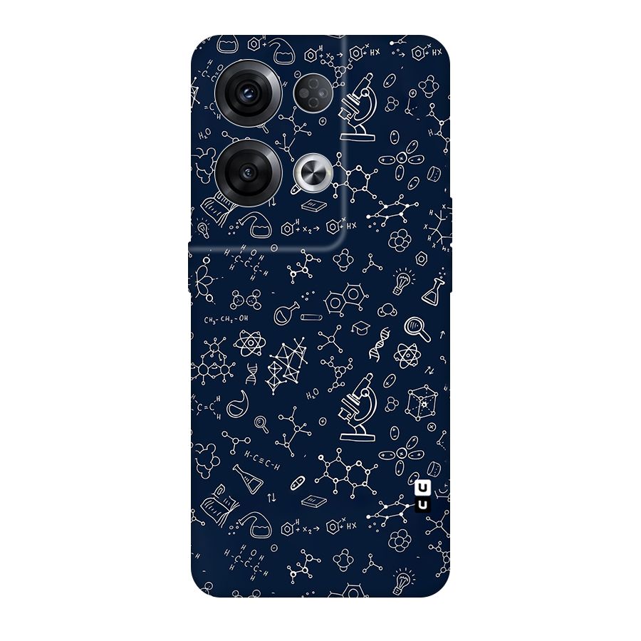 Chemistry Doodle Art Original Polycarbonate Back Case for Oppo Reno8 Pro 5G
