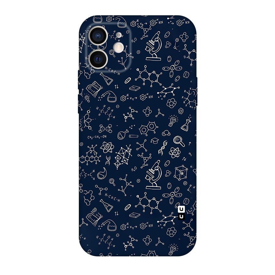 Chemistry Doodle Art Original Polycarbonate Back Case for iPhone 12