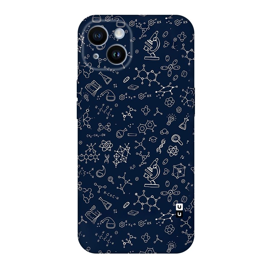 Chemistry Doodle Art Original Polycarbonate Back Case for iPhone 14