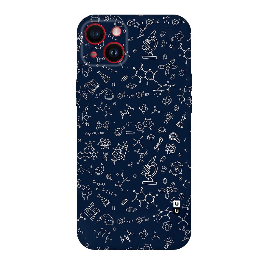 Chemistry Doodle Art Original Polycarbonate Back Case for iPhone 14 Plus