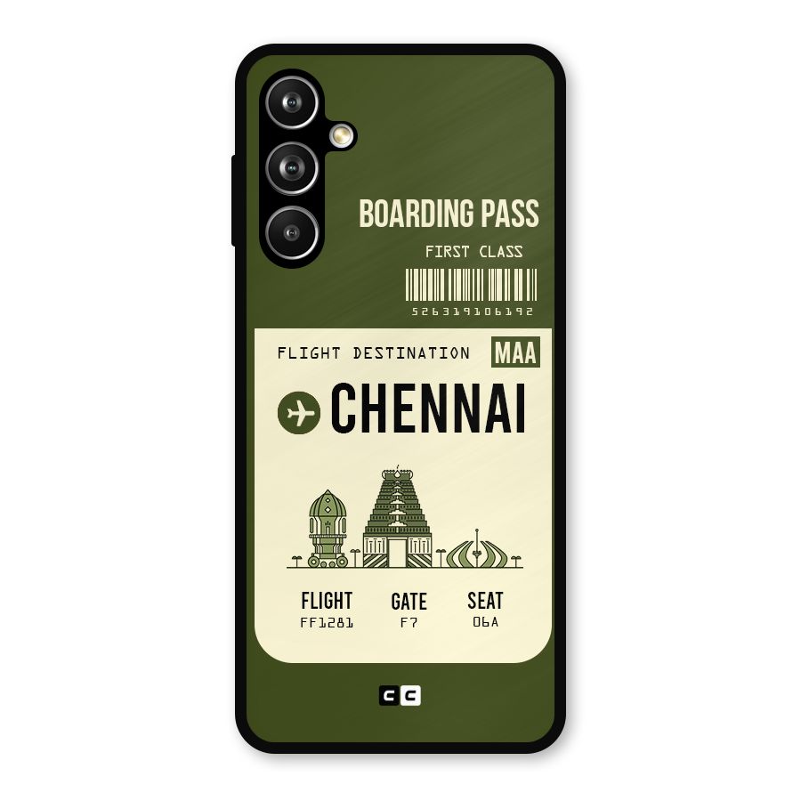 Chennai Boarding Pass Metal Back Case for Galaxy F54