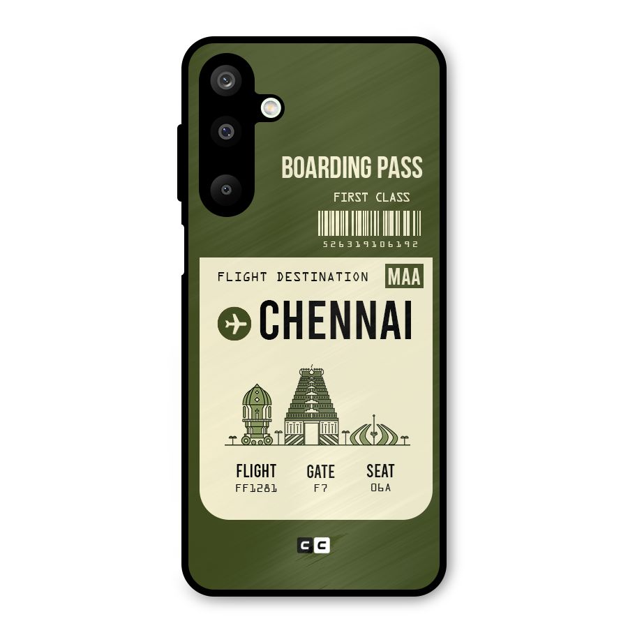 Chennai Boarding Pass Metal Back Case for Galaxy M16
