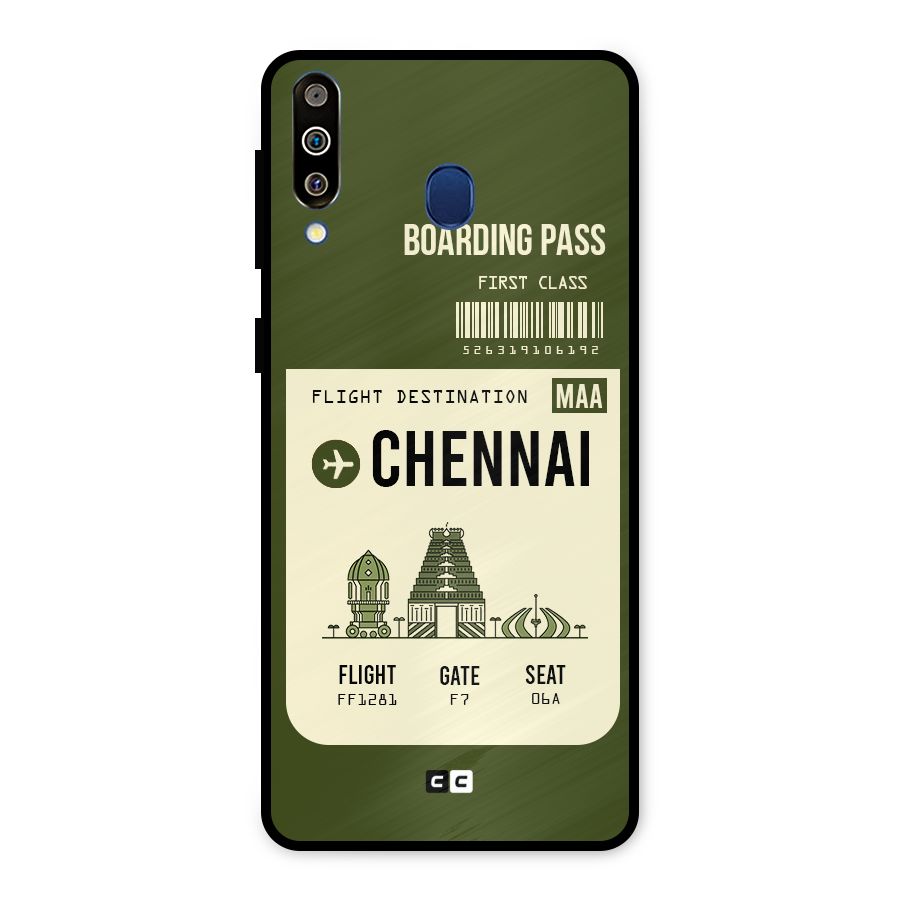 Chennai Boarding Pass Metal Back Case for Galaxy M30