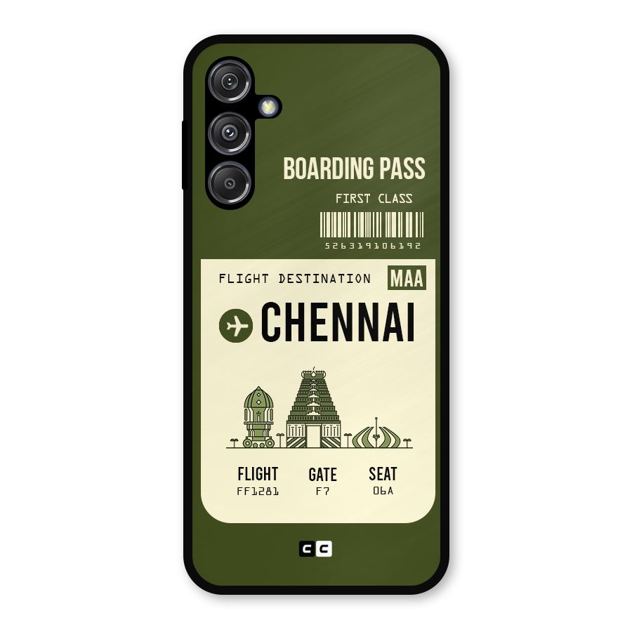 Chennai Boarding Pass Metal Back Case for Galaxy M34 5G