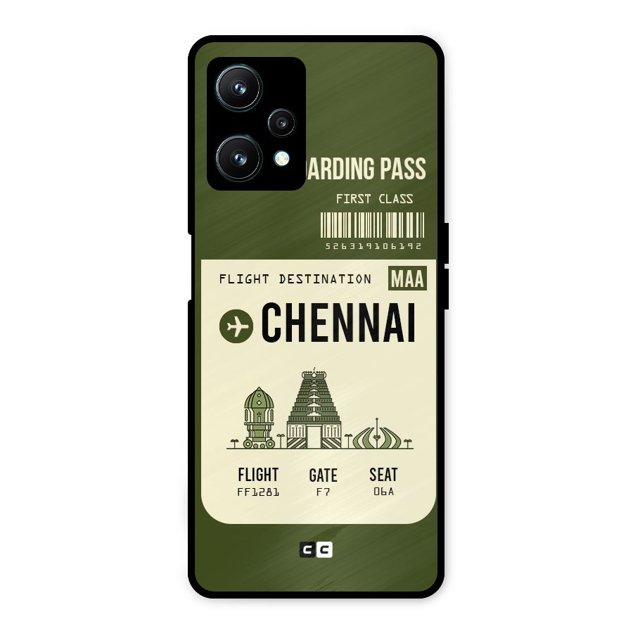 Chennai Boarding Pass Metal Back Case for Realme 9 Pro 5G