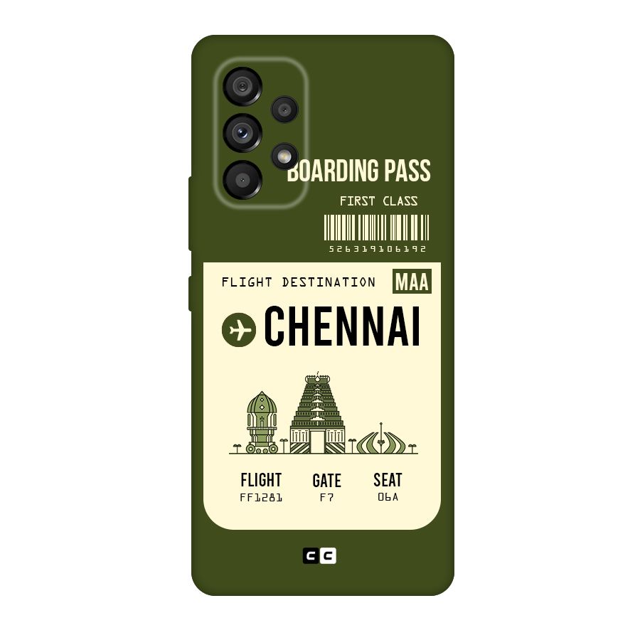 Chennai Boarding Pass Original Polycarbonate Back Case for Galaxy A53 5G