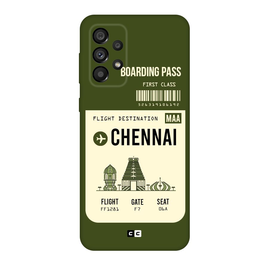 Chennai Boarding Pass Original Polycarbonate Back Case for Galaxy A73 5G