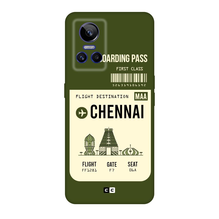 Chennai Boarding Pass Original Polycarbonate Back Case for Realme GT Neo 3