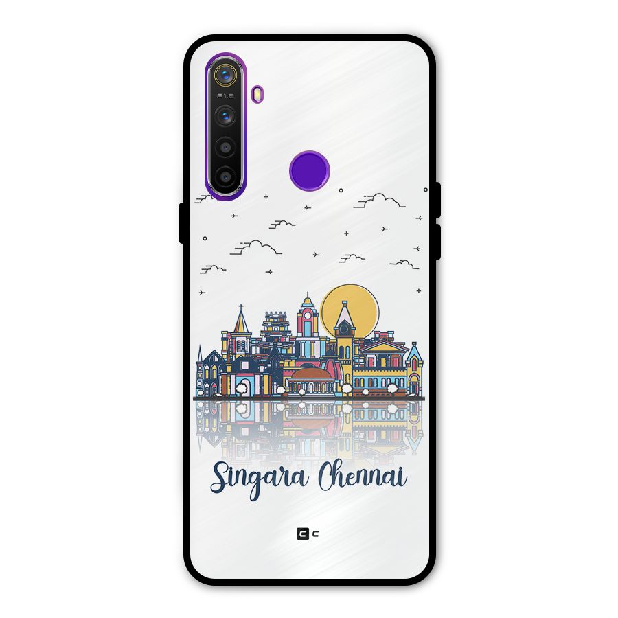 Chennai City Glass Back Case for Realme 5s