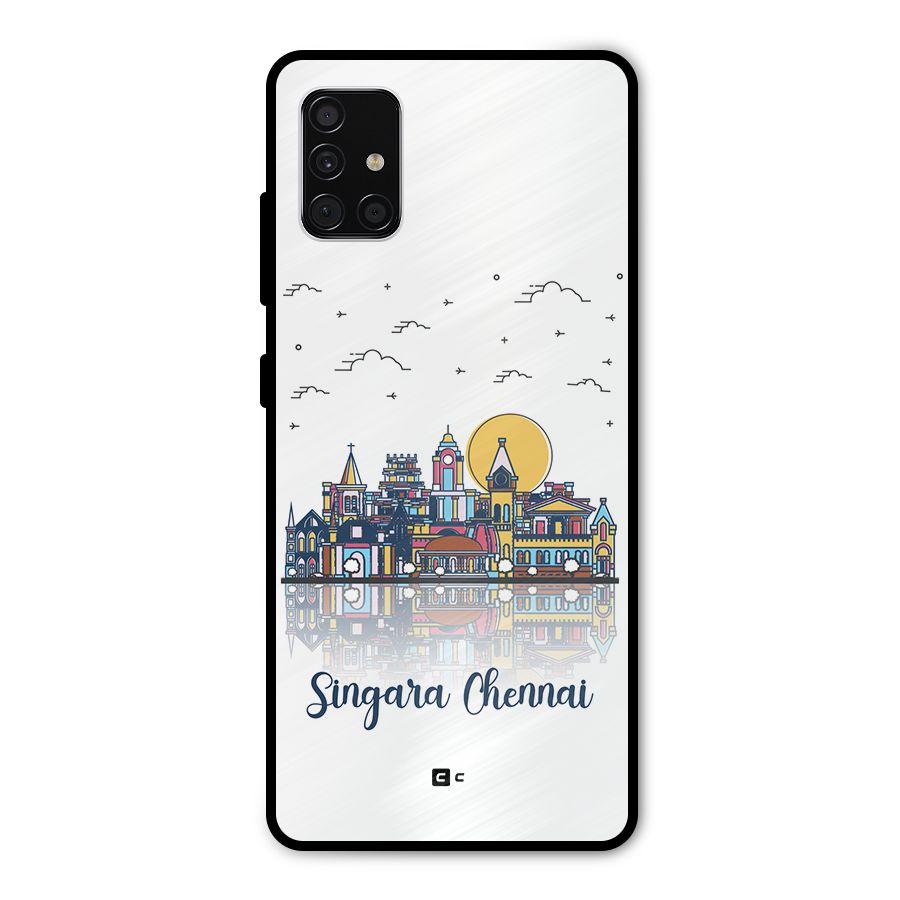 Chennai City Metal Back Case for Galaxy A51