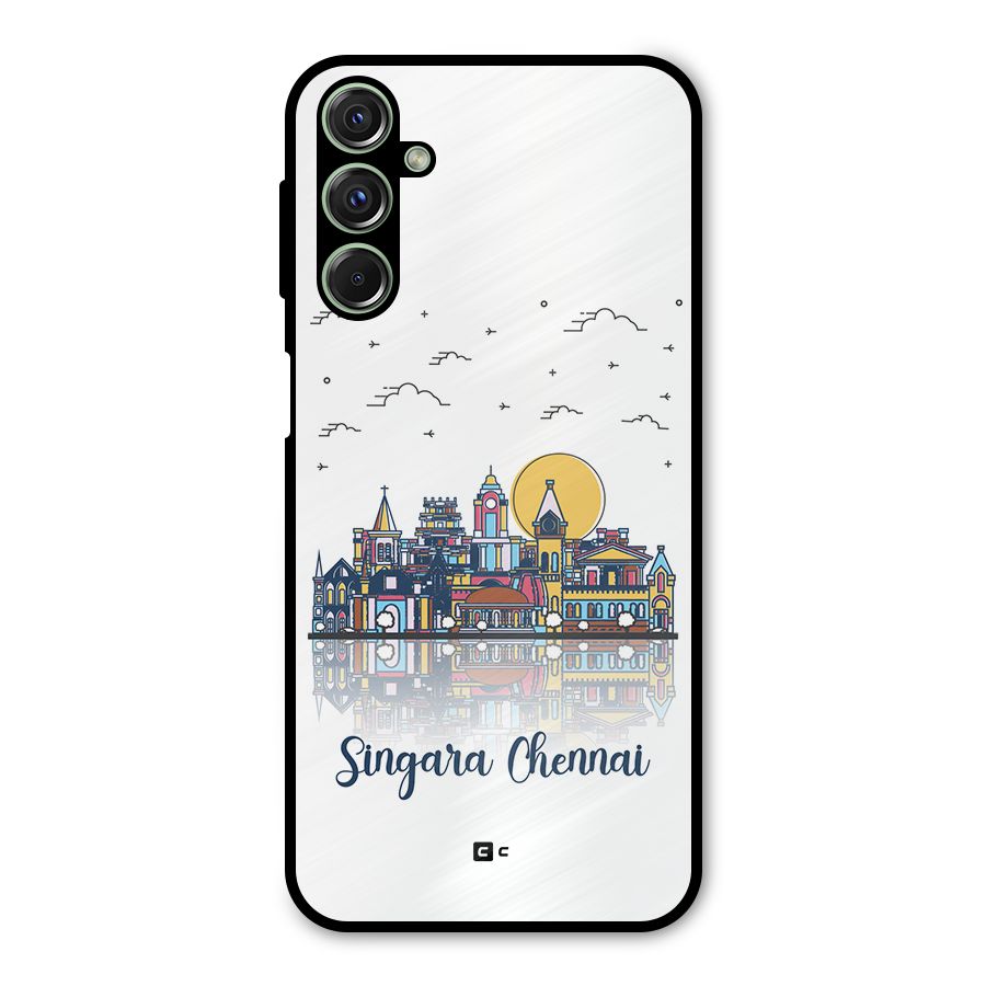 Chennai City Metal Back Case for Galaxy F34