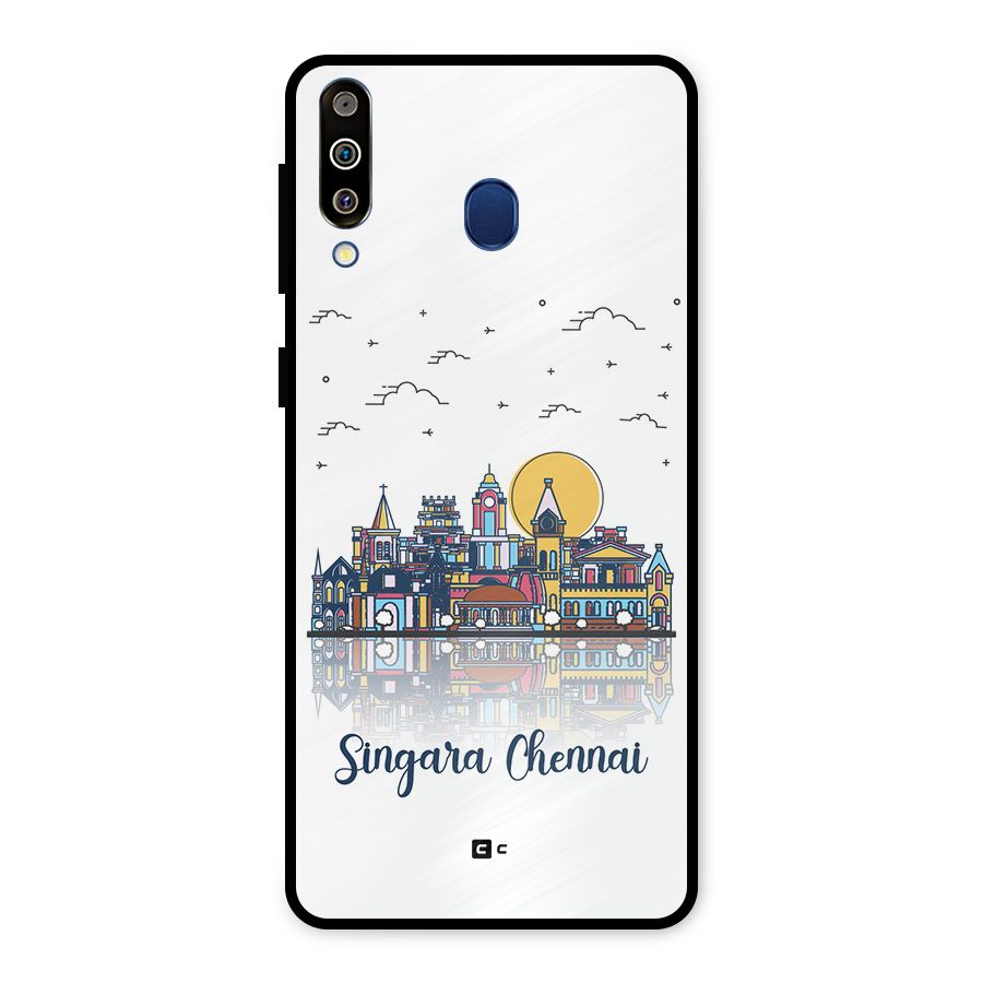 Chennai City Metal Back Case for Galaxy M30