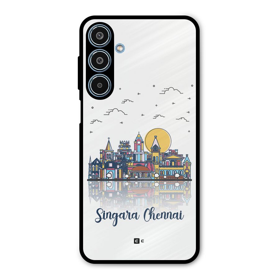 Chennai City Metal Back Case for Galaxy M35