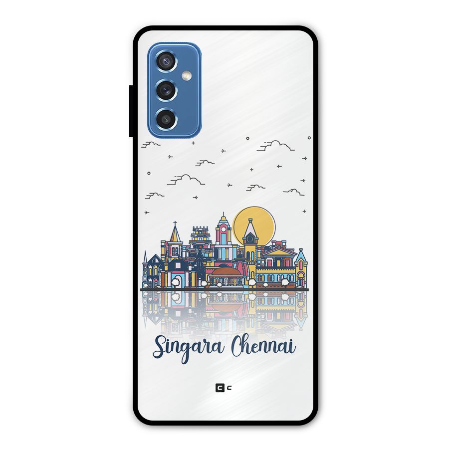 Chennai City Metal Back Case for Galaxy M52 5G