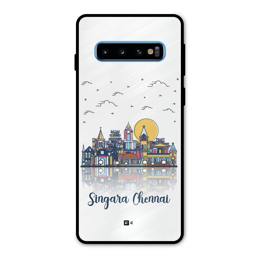 Chennai City Metal Back Case for Galaxy S10