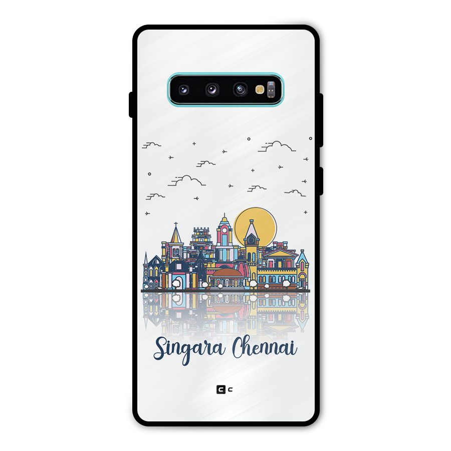 Chennai City Metal Back Case for Galaxy S10 Plus