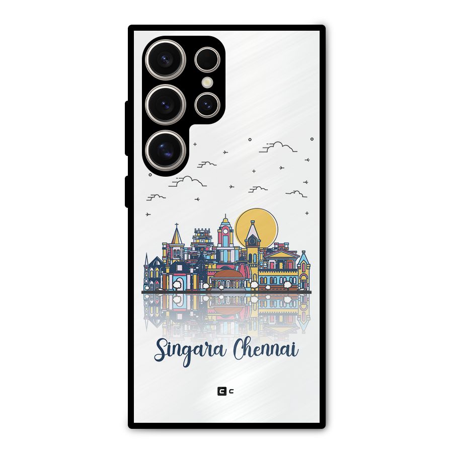 Chennai City Metal Back Case for Galaxy S24 Ultra
