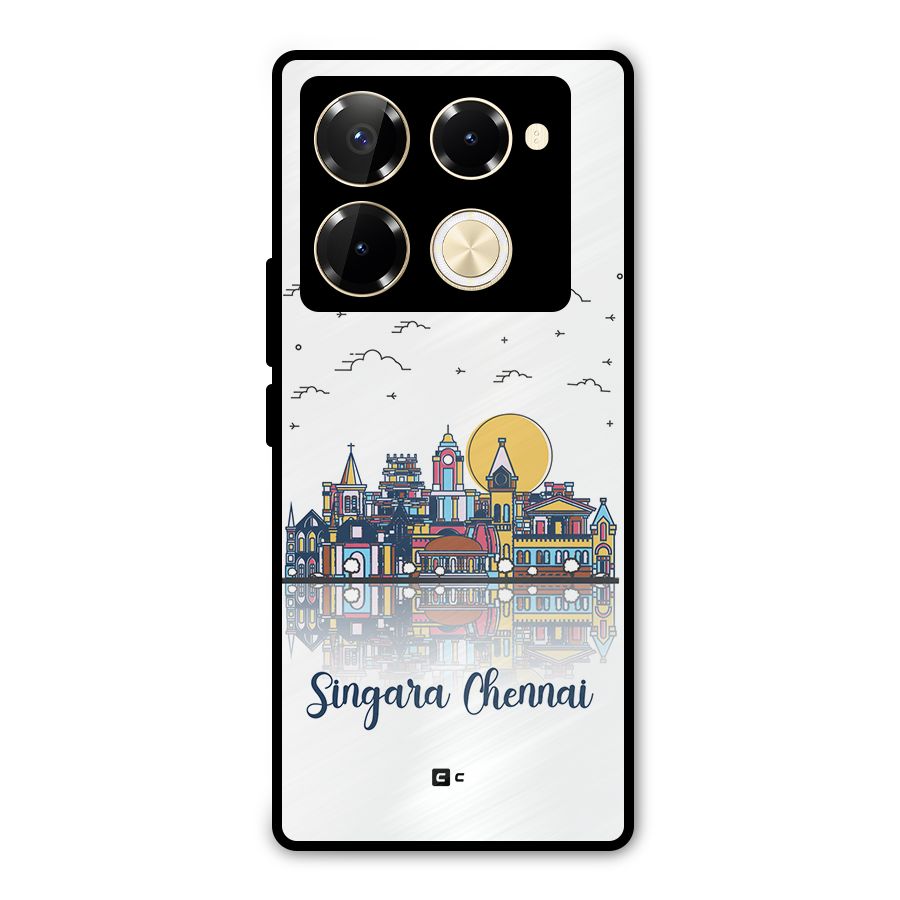 Chennai City Metal Back Case for Infinix Note 40 Pro Plus