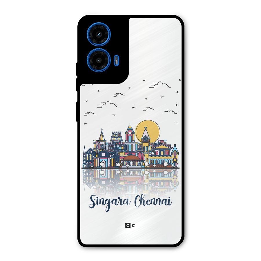 Chennai City Metal Back Case for Moto G45
