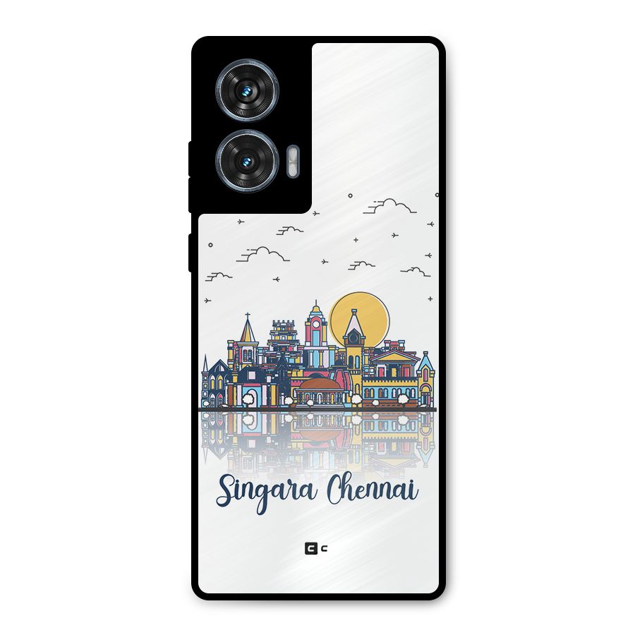 Chennai City Metal Back Case for Motorola Edge 50 Fusion
