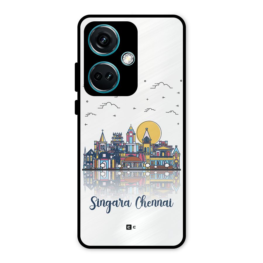 Chennai City Metal Back Case for OnePlus Nord CE 3 5G