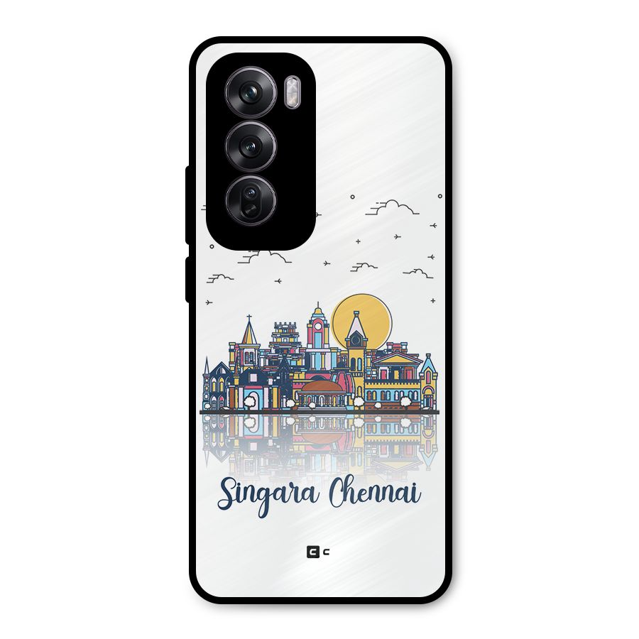 Chennai City Metal Back Case for Oppo Reno12 Pro