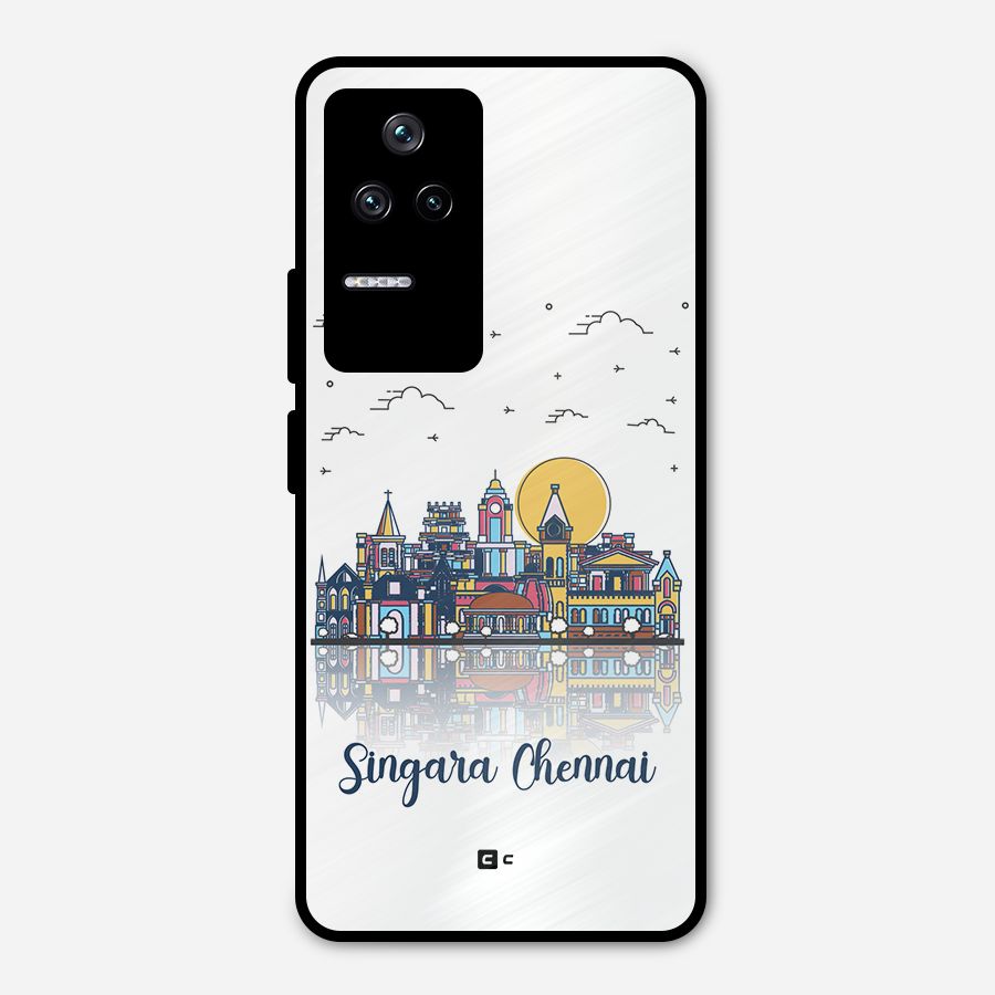 Chennai City Metal Back Case for Poco F4 5G