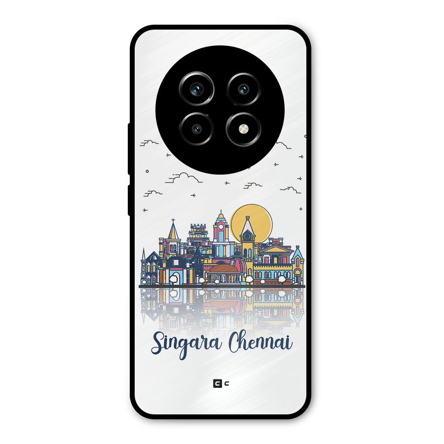 Chennai City Metal Back Case for Realme 14 Pro Lite