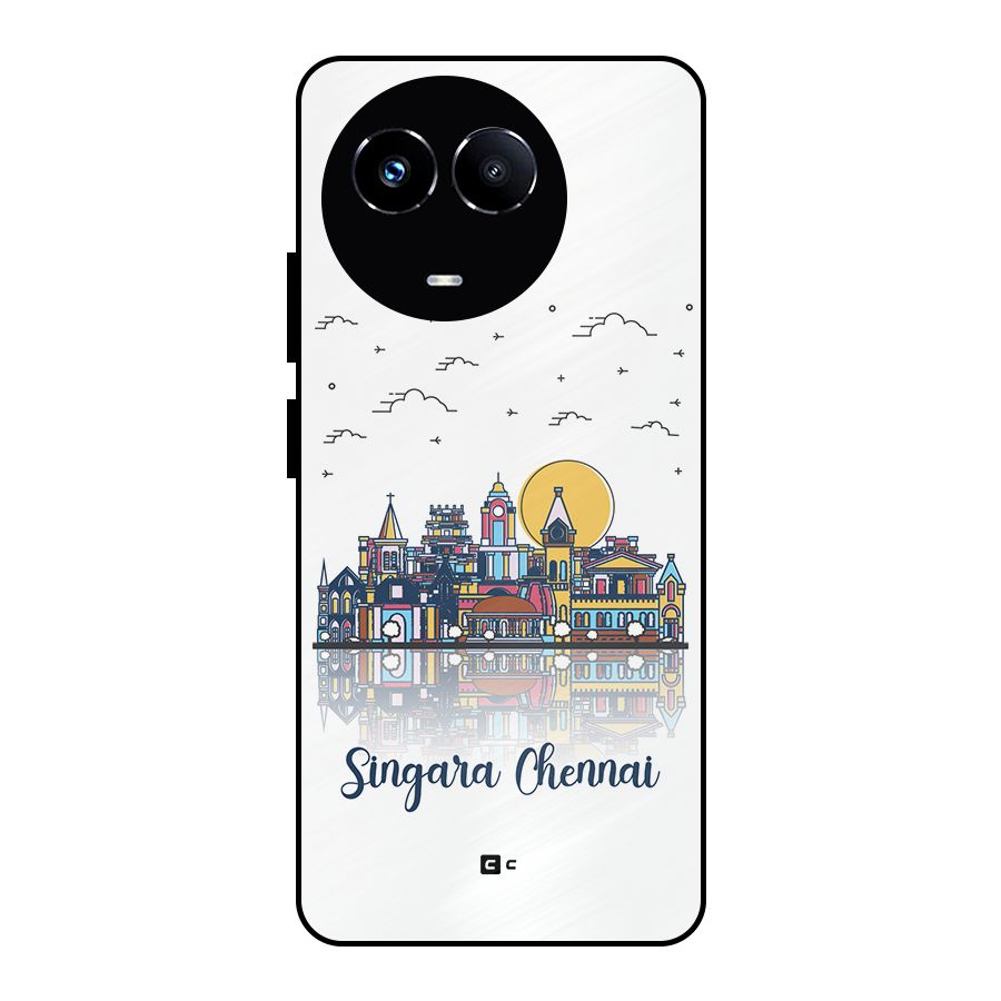 Chennai City Metal Back Case for Realme Narzo 60X