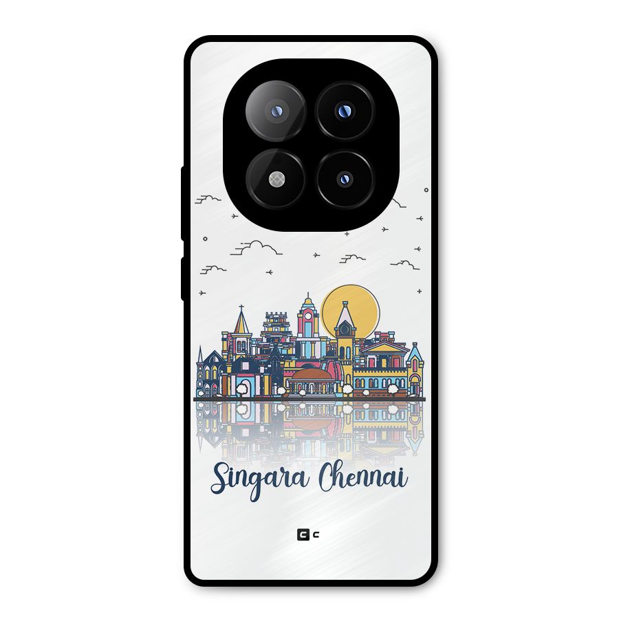Chennai City Metal Back Case for Redmi Note 14 Pro Plus 5G