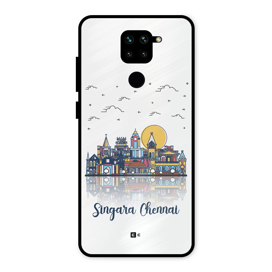 Chennai City Metal Back Case for Redmi Note 9