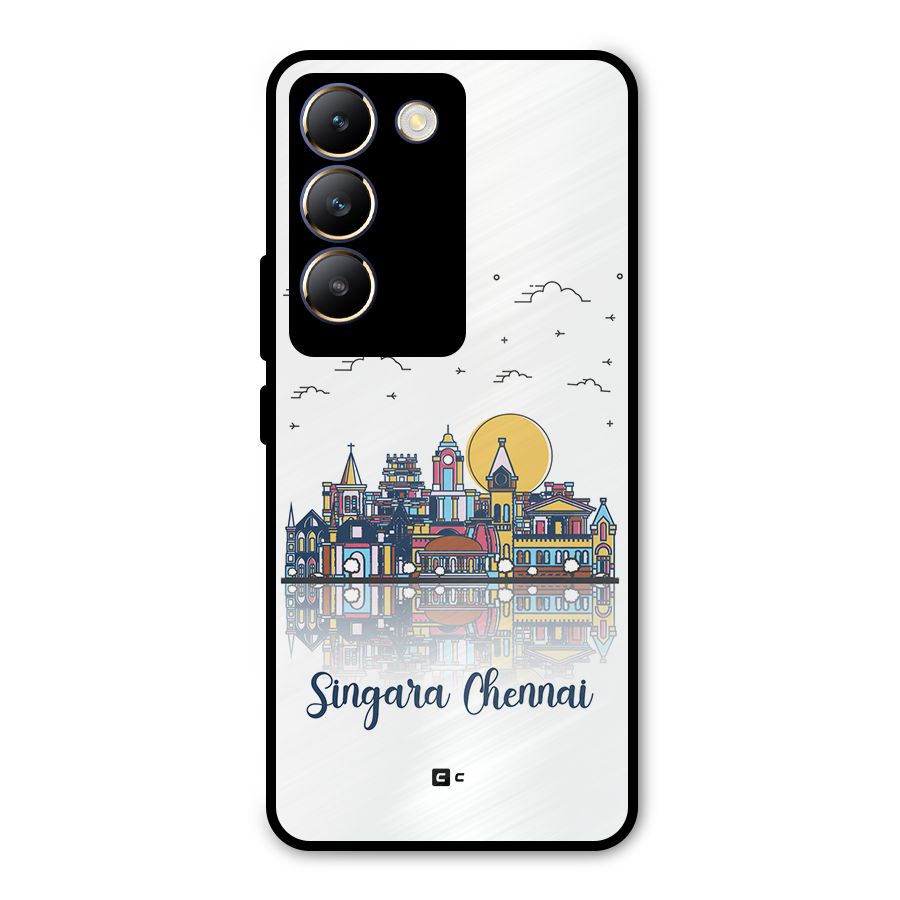 Chennai City Metal Back Case for Vivo T3 5G