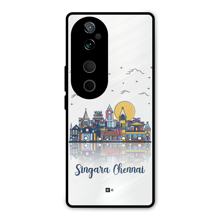 Chennai City Metal Back Case for Vivo T3 Ultra