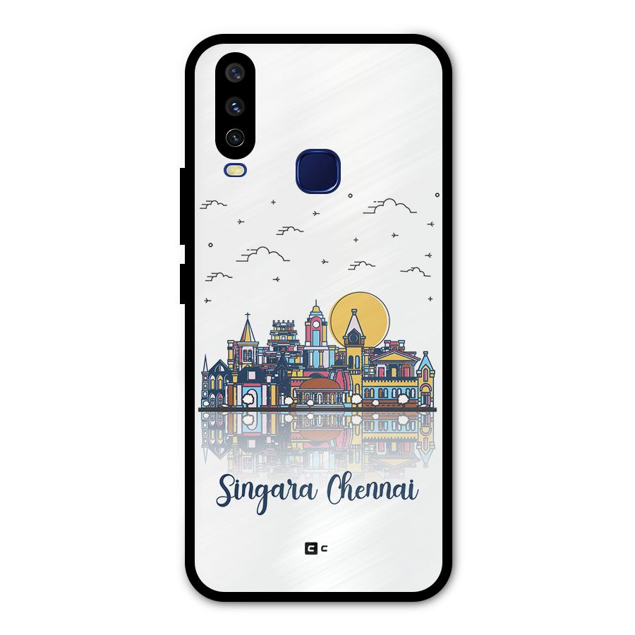 Chennai City Metal Back Case for Vivo V17