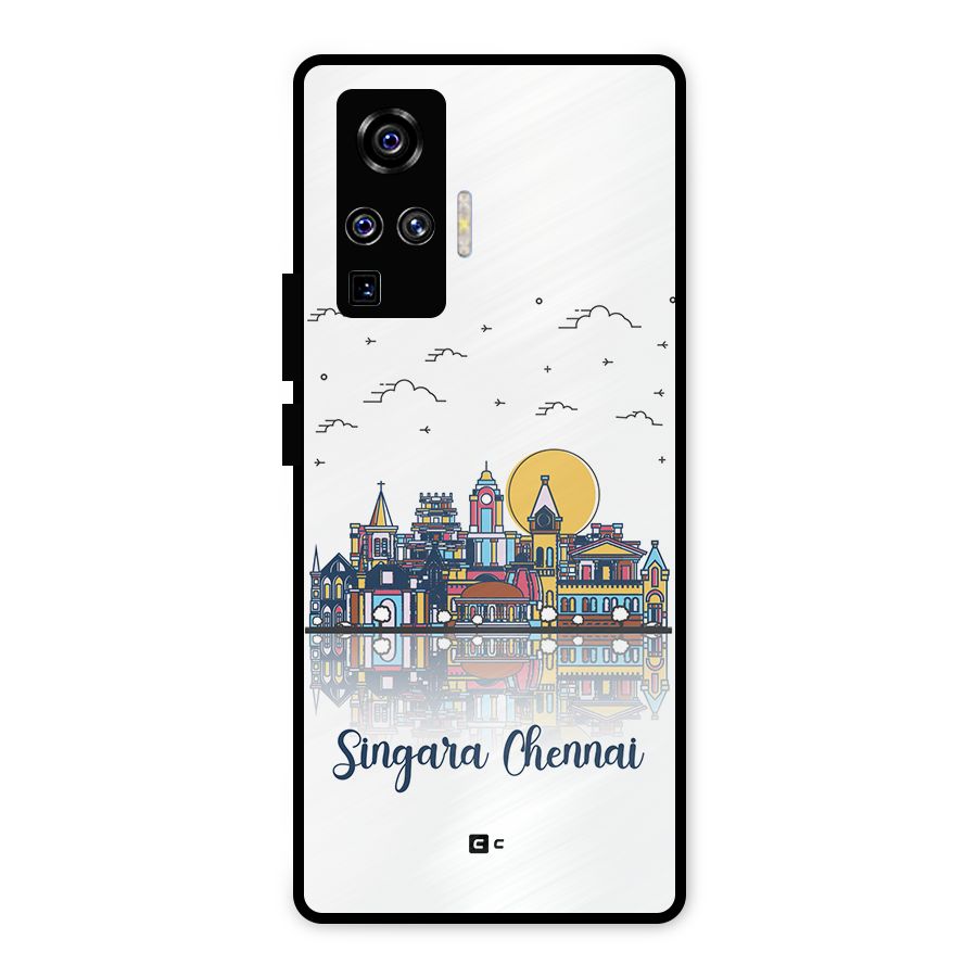 Chennai City Metal Back Case for Vivo X50 Pro