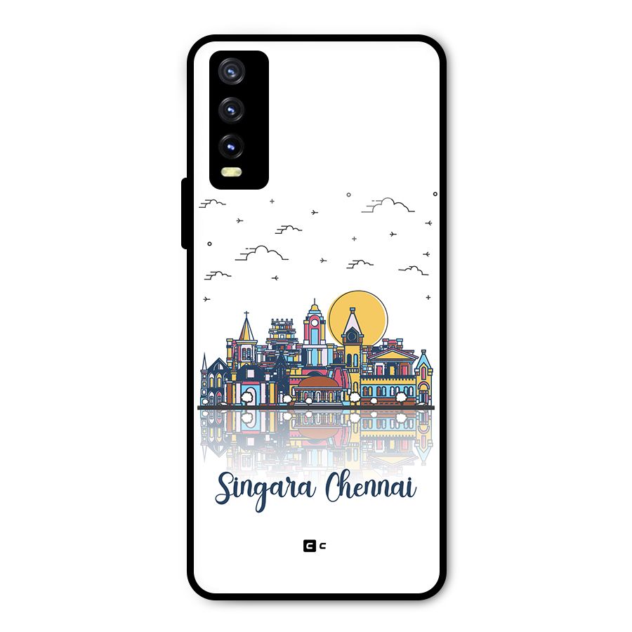 Chennai City Metal Back Case for Vivo Y20g