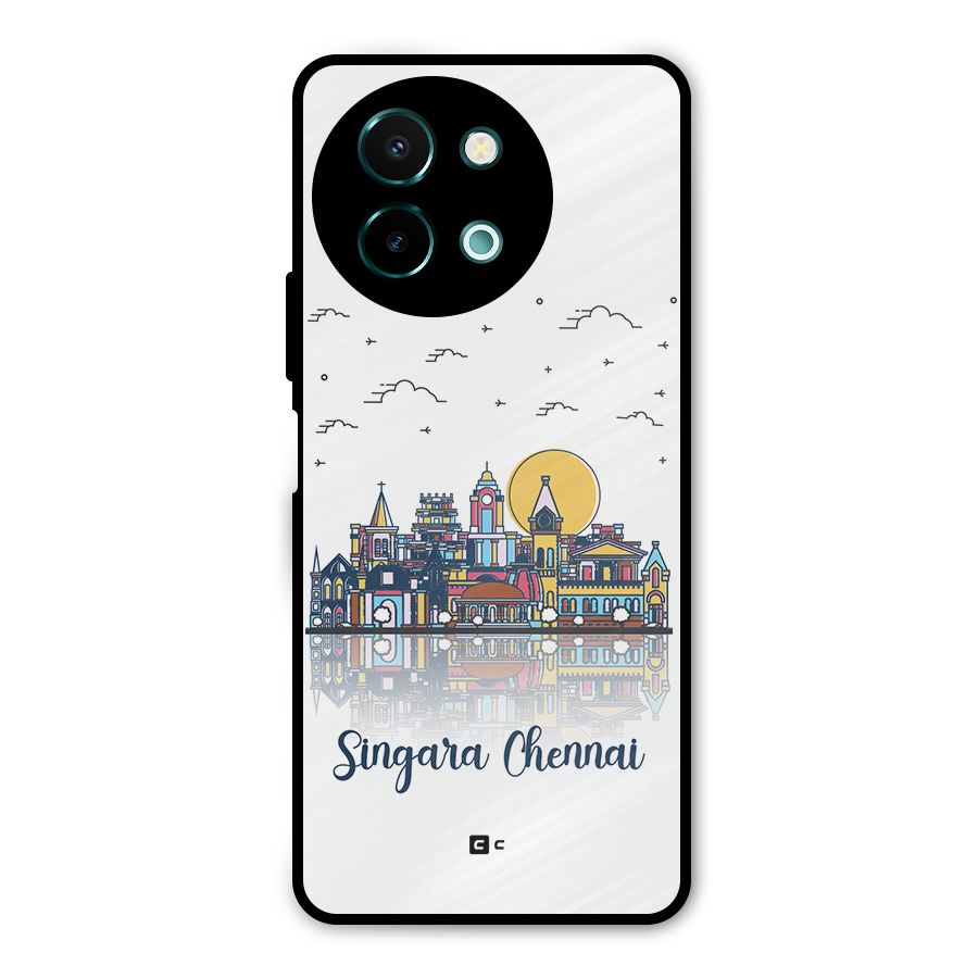 Chennai City Metal Back Case for Vivo Y58