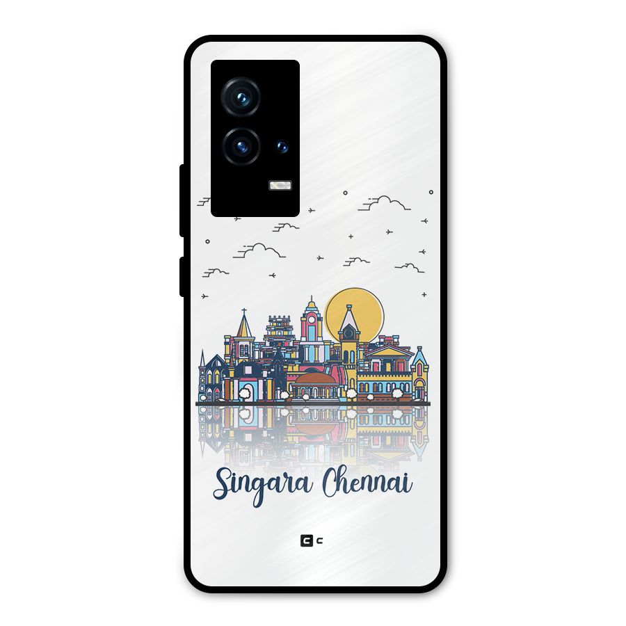 Chennai City Metal Back Case for iQOO 9 5G