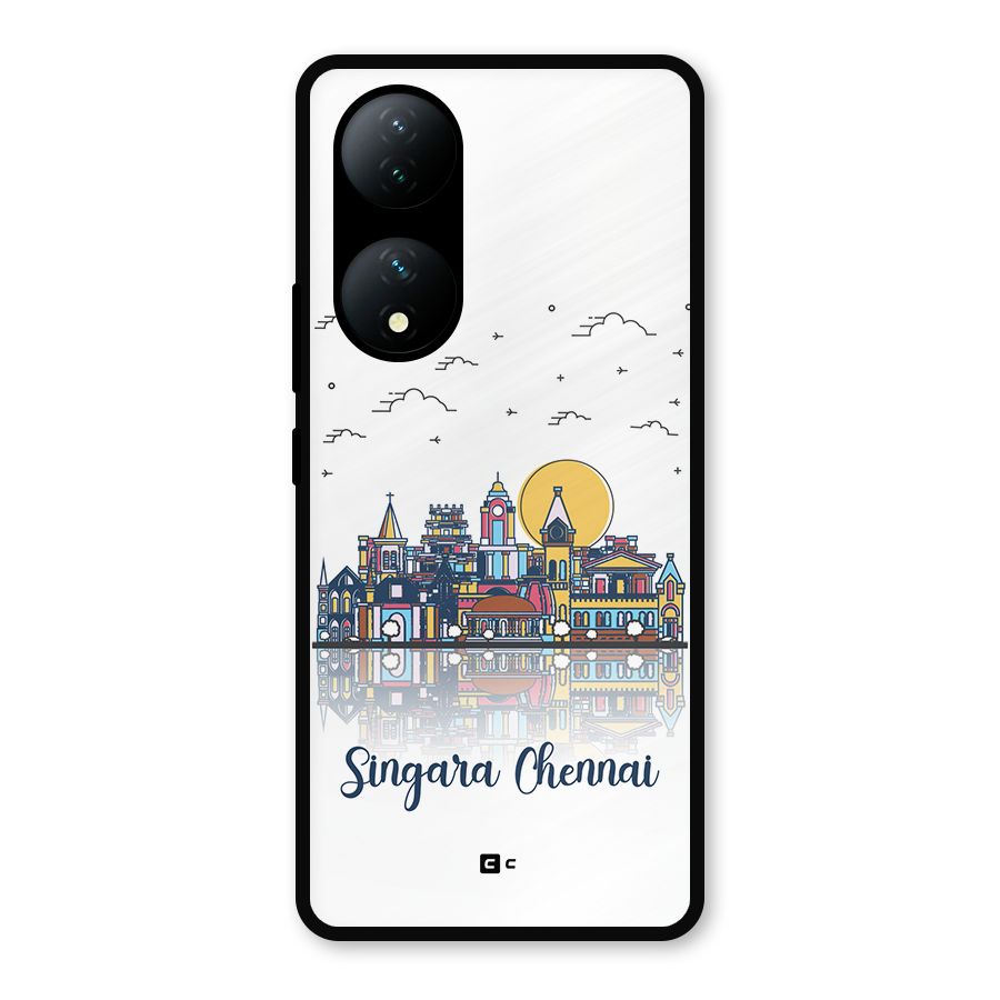 Chennai City Metal Back Case for iQOO Z7s