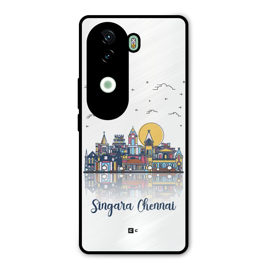 Chennai City Metal Back Case for iQOO Z9s