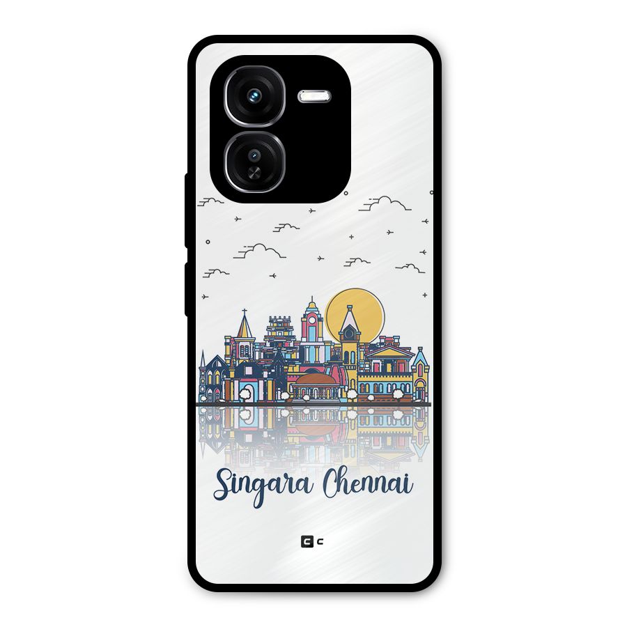 Chennai City Metal Back Case for iQOO Z9x