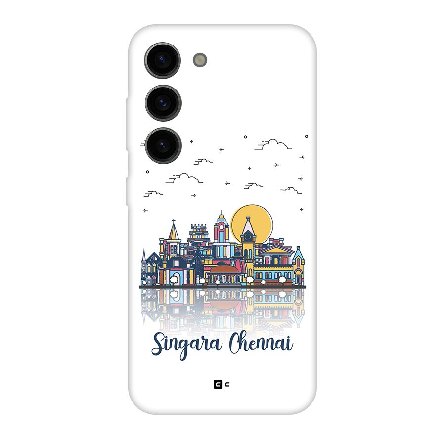 Chennai City Original Polycarbonate Back Case for Galaxy S23