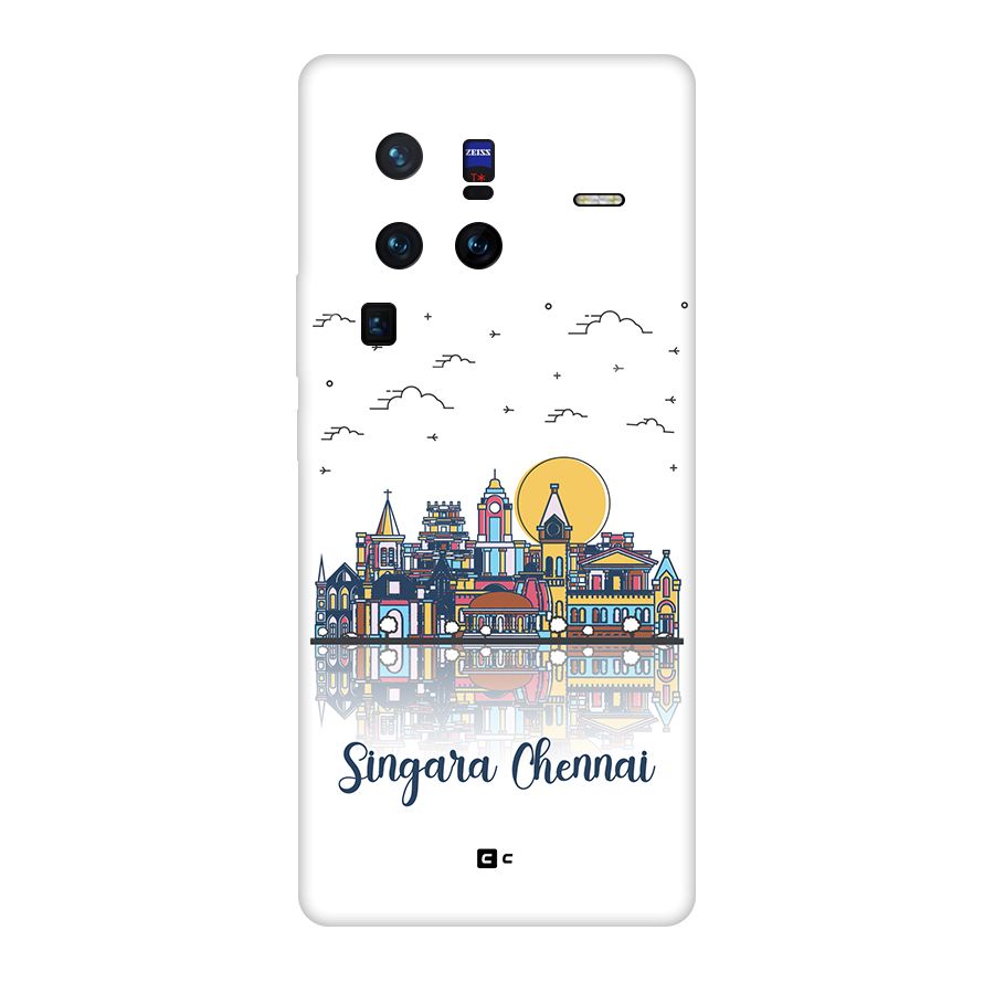 Chennai City Original Polycarbonate Back Case for Vivo X80