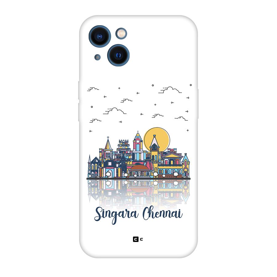Chennai City Original Polycarbonate Back Case for iPhone 13